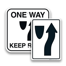 Image of Keep Right & Left Signs