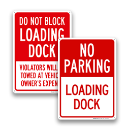 Image of Loading Dock Signs