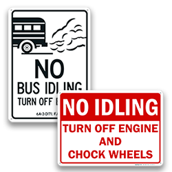 Image of No Engine Idling Signs