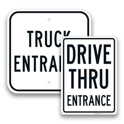 Image of Parking Lot Entrance Signs