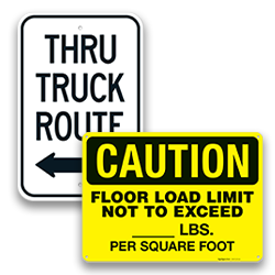 Image of Regulatory Truck Signs