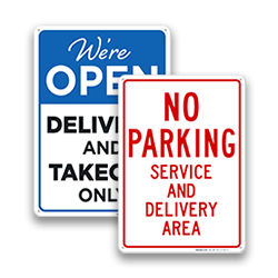 Image of Take Out & Delivery Signs