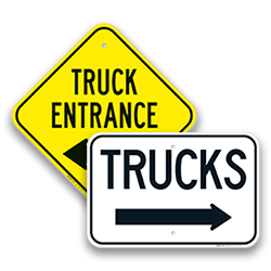 Image of Truck Route Signs