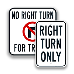 Image of Turn Prohibited Signs