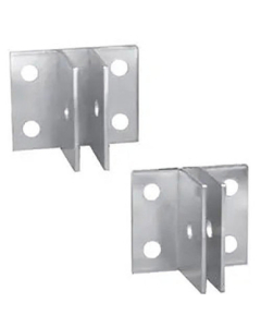 U Brackets - White, 1/2"