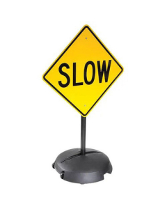 Tip N Roll 4' Portable Sidewalk Sign Pole - 24" base
