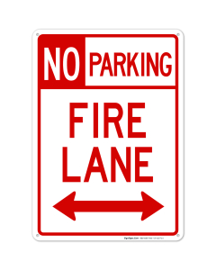 Fire Lane No Parking Both Side Sign