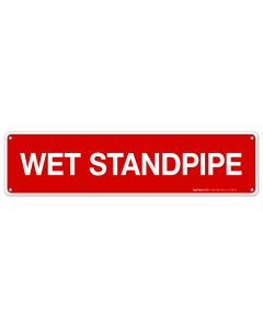 Wet Standpipe Sign, Fire Safety Sign