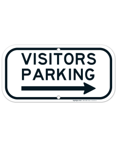 Visitors Right Side Parking Sign