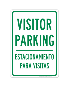 Visitor Parking Bilingual Sign