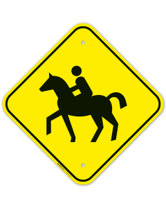 Crossing Horse Sign