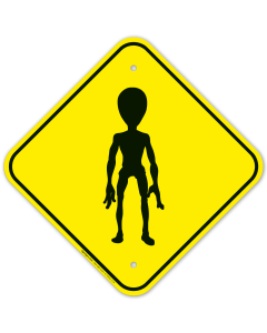 Alien Crossing Sign