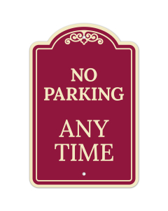 No Parking Anytime D&eacute;cor Sign