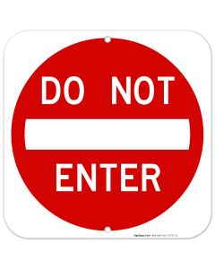 Do Not Enter Square Sign