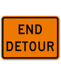 MUTCD End Detour M4-8A Sign