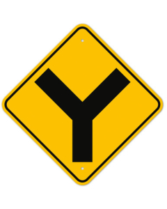 MUTCD Double Road W2-5 Sign