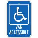 Handicap Van Accessible Parking Sign