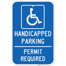 Permit Required Handicap Parking Sign