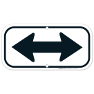 Both Side Black Arrow Sign