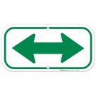Two Green Arrow Sign