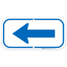 Left Side Blue Sign