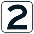 Parking Lot Number 2 Sign