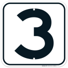 Parking Lot Number 3 Sign