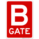 Gate B Sign, (SI-69284)
