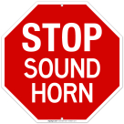 Stop Sound Horn Sign