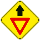 Yield Ahead Sign
