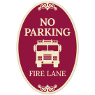 No Parking Fire Lane Decor Sign