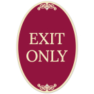 Exit Only Decor Sign, (SI-73860)