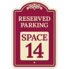 Reserved Parking Space 14 Décor Sign