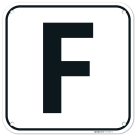 Letter F Sign,