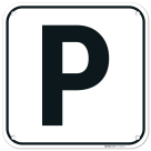 Letter P Sign,