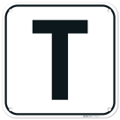 Letter T Sign,