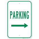 Right Arrow Parking Sign Right Arrow Parking Sign