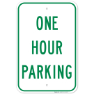 One Hour Parking Sign One Hour Parking Sign
