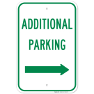 Additional Parking Sign With Right Arrow Sign Additional Parking Sign With Right Arrow Sign