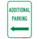 Additional Parking Sign With Left Arrow Sign Additional Parking Sign With Left Arrow Sign