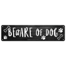 Beware Of Dog Paws And Bones Sign Beware Of Dog Paws And Bones Sign