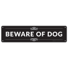 Beware Of Dog Black Sign Beware Of Dog Black Sign