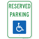 Texas Handicap Parking Sign, Reserved Parking With Handicapped Symbol Sign Texas Handicap Parking Sign, Reserved Parking With Handicapped Symbol Sign