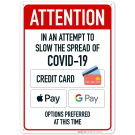 Attention Credit Card And Other Electronic Payment Options Preferred Sign Attention Credit Card And Other Electronic Payment Options Preferred Sign