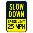 Speed Limit 25 MPH Sign, Traffic Sign Speed Limit 25 MPH Sign, Traffic Sign
