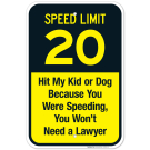Speed Limit 20 Sign, Traffic Sign Speed Limit 20 Sign, Traffic Sign