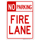 No Parking Header Fire Lane Sign No Parking Header Fire Lane Sign
