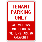 Tenant Parking Only Sign Tenant Parking Only Sign