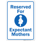 Reserved For Expectant Mother Blue Sign Reserved For Expectant Mother Blue Sign
