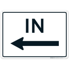 In With Left Arrow Sign In With Left Arrow Sign